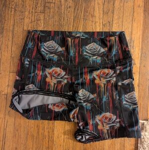 Floral Graphic Athletic Shorts